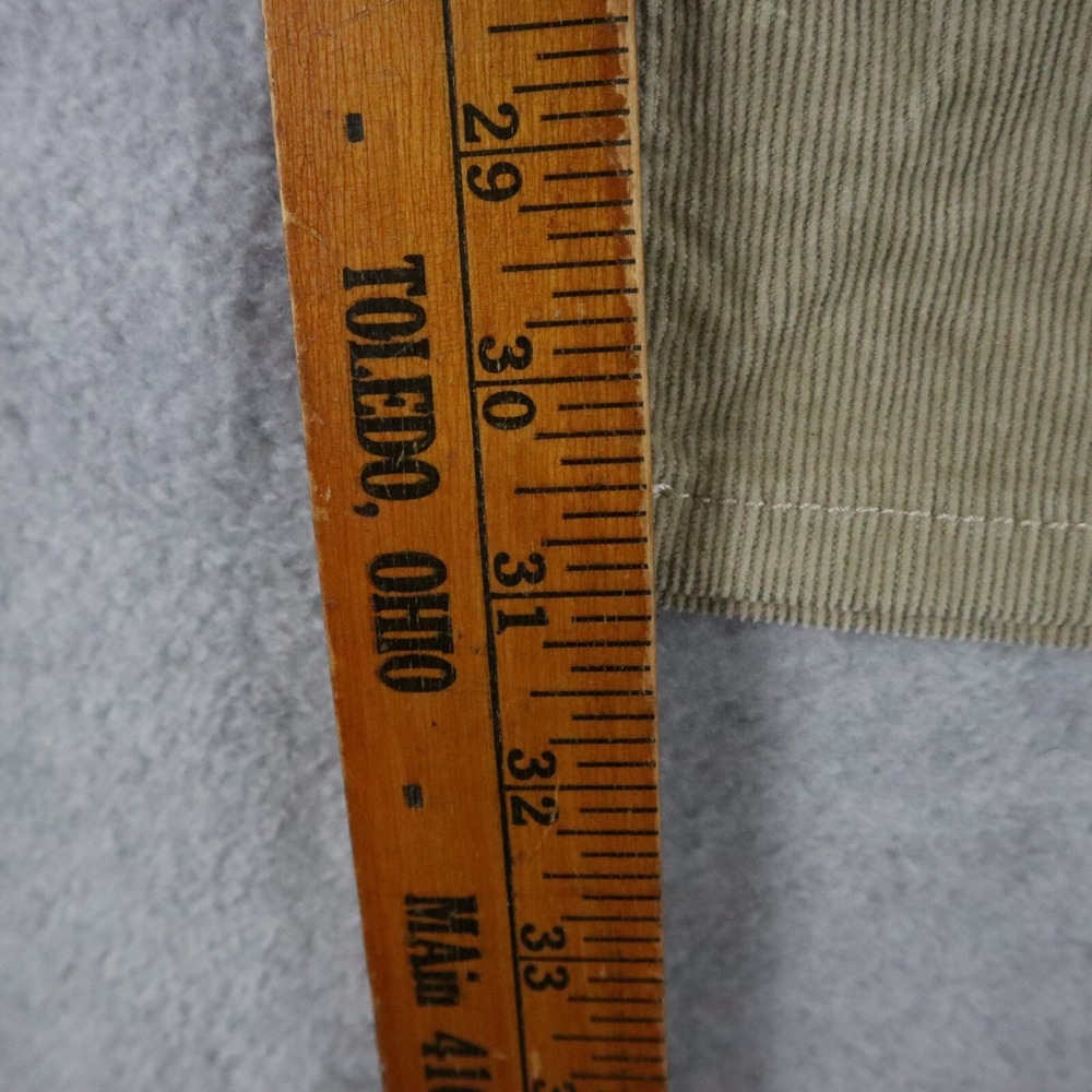 St Johns Bay Pants Womens 12 Straight Leg Corduroy 5-Pocket Jeans Beige NWT - Picture 5 of 7